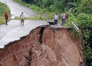 Curah Hujan Tinggi, Jalan Utama Penghubung Korong Kampung Bonai dengan Padang Baru Amblas
