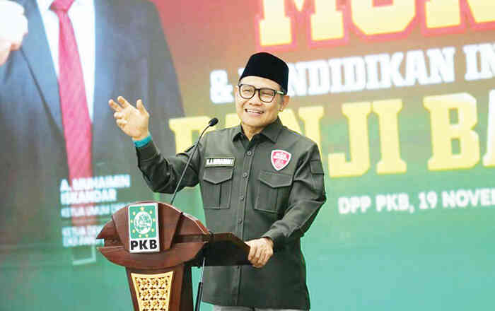 MUNAS— Ketum PKB Abdul Muhaimin Iskandar saat membuka Munas DKP Panji Bangsa.