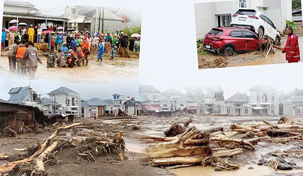 Bencana Banjir Bandang dan Longsor di Sumbar, 21 Orang Meninggal, 3 Orang Hilang, Puluhan Ribu Jiwa Terdampak 1 BANJIR BANDANG— Kondisi permukiman warga yang diterjang banjir bandang di Lubuk Minturun, Kecamatan Koto Tangah, Kota Padang.