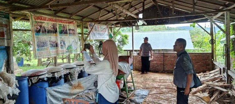 PERSIAPAN—Terlihat beberapa orang petugas saat mempersiapan penilaian Adipura Tahap II tahun 2025.