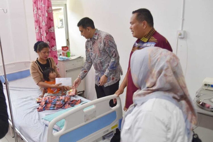 TINJAU RSUD— Wali Kota Pariaman Yota Balad bersama bersama anggota DPR RI tinjau RSUD Sadikin.