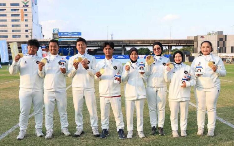 TIM PANAHAN— Panahan meraih empat emas SEA Games 2025, mengawinkan nomor beregu dan perorangan putra-putri.