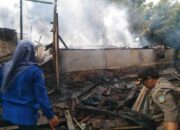 Dua Rumah Semi Permanen Hangus Terbakar, Kerugian Ditaksir Rp300 Juta