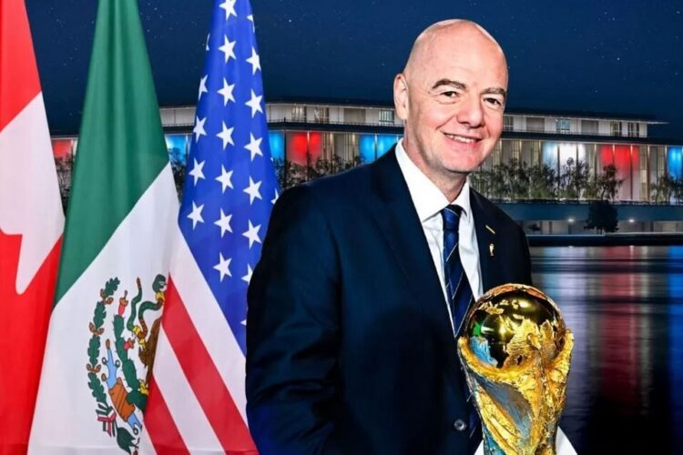 ATURAN BARU— Presiden Gianni Infantino sebut FIFA dan IFAB siapkan aturan VAR baru untuk Piala Dunia 2026.