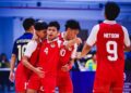 JUARA— Selebrasi Timnas Futsal Indonesia U-16 saat menang lawan Thailand U-16 di final Piala AFF Futsal U-16.