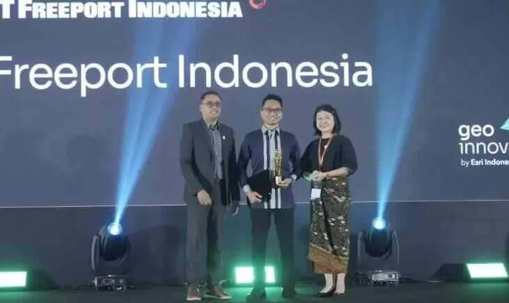 Pionir Teknologi Geospatial Sektor Keselamatan Kerja, Freeport Raih GeoInnovation Award 2025 1 PENGHARGAAN— Pionir Teknologi Geospatial Sektor Keselamatan Kerja, Freeport Raih GeoInnovation Award 2025.