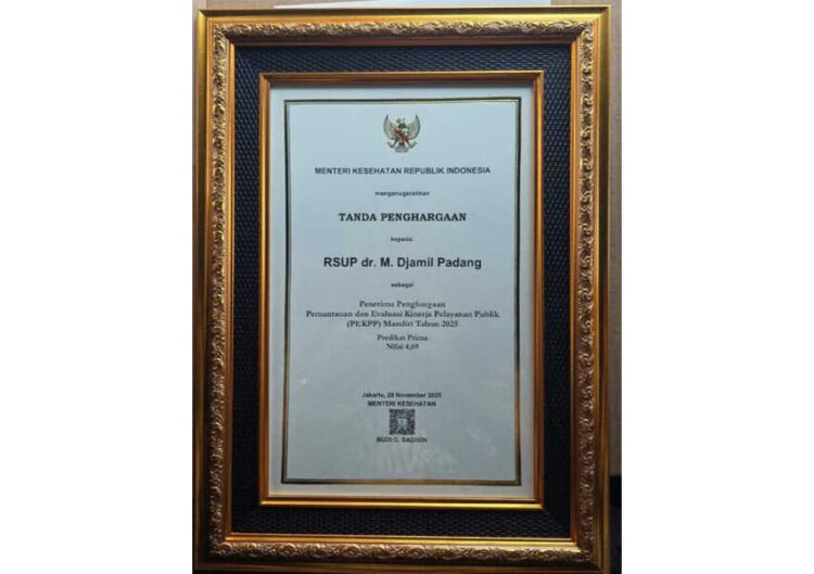 RSUP Dr. M. Djamil Raih Predikat Prima Pelayanan Publik 1 4 14