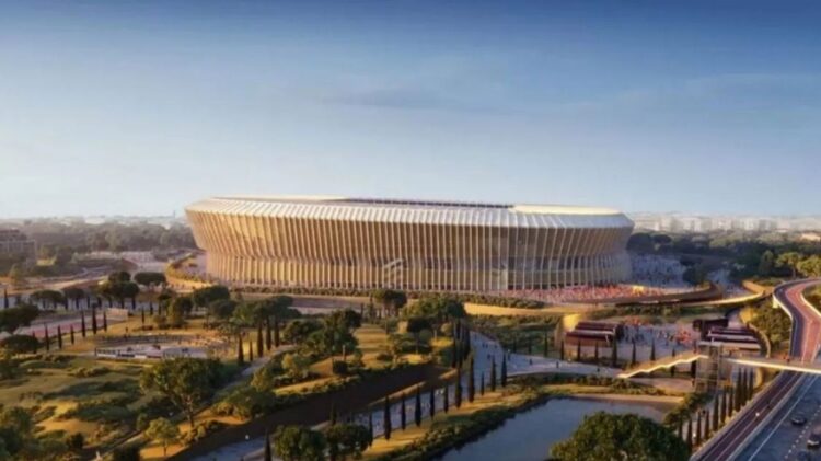 ILUSTRASI— Stadion AS Roma.