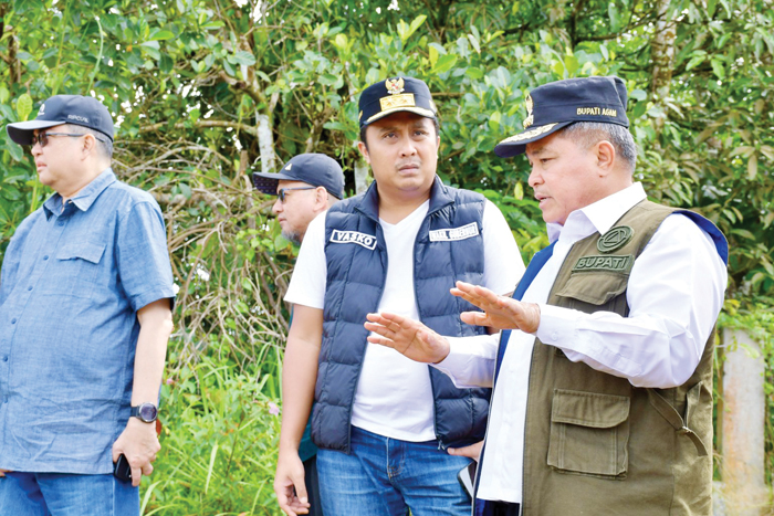 Bupati Agam Dampingi Dirjen Perumahan Pedesaan dan Wagub Sumbar Tinjau Lokasi Huntap di Palembayan