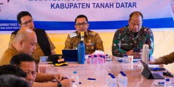 Rakor Penanggulangan Bencana Sumbar, Bupati Eka Putra Sampaikan Kebutuhan Mendesak Pascabanjir Bandang