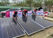 Pertamina Hadirkan Listrik Tenaga Surya, Terangi Tenda Pengungsi di Aceh Tamiang