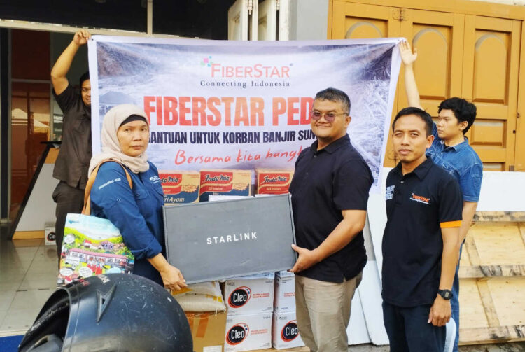 FiberStar Respons Kemanusiaan Sumatera melalui Bantuan Logistik dan Internet Starlink 1 FOTO 3 CSR