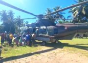 Untuk Warga Terisolir di Pasaman Barat, Helikopter Caracal TNI AU Kembali Distribusikan 1.105 kg Bantuan Kemanusiaan