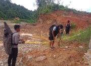 Satgas Anti Illegal Mining Polres Solok Selatan Tutup Lokasi Diduga PETI di Sangir Batanghari