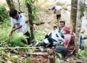 Sepeda Motor Terjun ke Jurang, Dua Orang Luka Berat