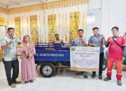Wujudkan Lingkungan Bersih dari Sampah, PT Agrowiratama Berikan CSR/TJSL Becak Motor