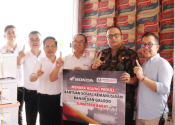 Satu Hati untuk Sumbar, PT Menara Agung Salurkan 2,5 Ton Beras, Bantuan Pokok dan Service Gratis