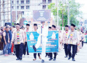 Dilepas Wako Ramlan Nurmatias, Kontingen MTQ Nasional ke-41 Tingkat Provinsi Sumbar ikuti Pawai Ta’aruf