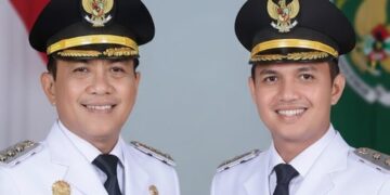 Bupati dan Wakil Bupati terpilih, H. John Kenedy Azis, SH, MH, dan Rahmat Hidayat, SE, MM