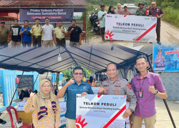 Telkom Peduli Bencana, Salurkan Bantuan Warga Terdampak Banjir Bandang