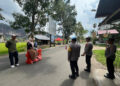 PATROLI— Satgas Pengamanan Tempat Ibadah dan Keramaian Polres 50 Kota melaksanakan kegiatan patroli dan monitoring di sejumlah lokasi objek wisata serta tempat ibadah umat Nasrani di wilayah hukum Polres 50 Kota, akhir pekan kemarin.