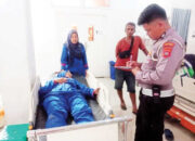 Truk Tabrak Sepeda Motor saat Berhenti di Lampu Merah, Pengendara dan Penumpang Motor Luka-luka