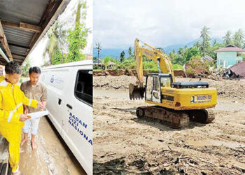 Pasca Banjir Bandang, Ekskavator Keruk Material Sungai, Dapur SPPG Suplai Makanan Pengungsi