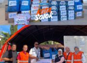 BRI Salurkan Bantuan Logistik untuk Warga Terdampak Bencana di Kota dan Kabupaten Solok