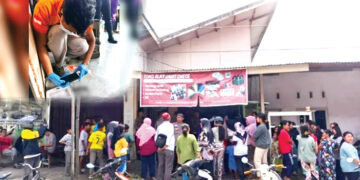 JANIN— Polisi melakukan olah TKP penemuan janin di kos-kosan putri di Jalan Bandes Parak Jigarang, Kelurahan Anduring, Kecamatan Kuranji, Kota Padang.