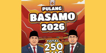 Andre Rosiade: Program Pulang Basamo 2026 Gratis, 250 Bus Disiapkan untuk Perantau Minang 9 PULANG BASAMO— Anggota DPR RI Dapil Sumbar I, Andre Rosiade memfasilitasi perantau Minang pulang ke kampung halaman dalam program mudik gratis Pulang Basamo 2026. Program ini menyediakan 250 armada bus dan dapat diikuti masyarakat tanpa dipungut biaya alias gratis.