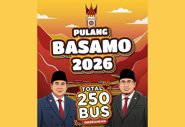 Andre Rosiade: Program Pulang Basamo 2026 Gratis, 250 Bus Disiapkan untuk Perantau Minang 1 PULANG BASAMO— Anggota DPR RI Dapil Sumbar I, Andre Rosiade memfasilitasi perantau Minang pulang ke kampung halaman dalam program mudik gratis Pulang Basamo 2026. Program ini menyediakan 250 armada bus dan dapat diikuti masyarakat tanpa dipungut biaya alias gratis.