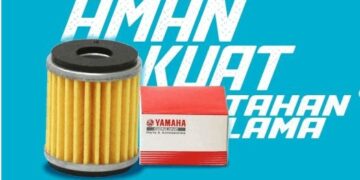 FILTER OLI—Yamaha menyarankan penggantian flter oli motor yang asli dan tepat waktu.