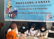 Rutan Padang Gelar Posyandu Lansia, Pastikan Kesehatan Warga Binaan Tetap Terjaga