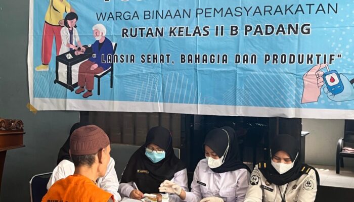 Rutan Padang Gelar Posyandu Lansia, Pastikan Kesehatan Warga Binaan Tetap Terjaga