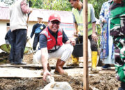 Kadin Gunakan Sepablock untuk Pembangunan 10 Huntap di Kampung Talang