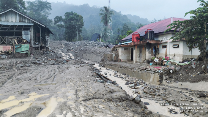BENCANA— BPBD Kabupaten Agam mencatat total kerugian akibat bencana hidrometeorologi yang melanda daerah tersebut diperkirakan mencapai Rp6,5 triliun.