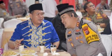 Polres Pariaman Gelar Tausiyah Sambut Tahun Baru 9 BERSAMA—Wali Kota Pariaman Yota Balad bersama Kapolres Kota Pariaman.