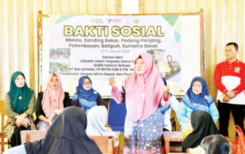 SIT Gema Nurani dan QUBA Islamic School Bersama Mitra Salurkan Bantuan dan Trauma Healing di Palembayan