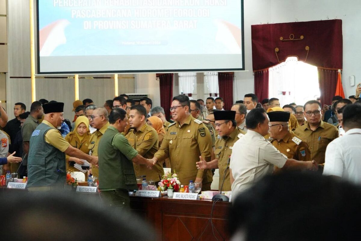 Rakor Bersama Mendagri dan Kepala BNPB, Wabup Minta Tambahan Huntara di Tanah Datar