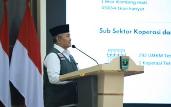 Wakil Wali Kota Solok menyampaikan presentasi mengenai dokumen R3P yang telah disusun oleh Pemerintah Kota Solok