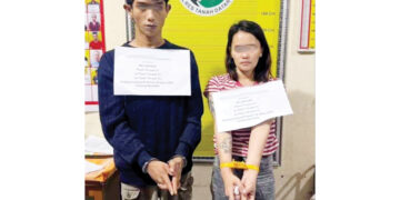 SABU— Pelaku GAP dan RF ditangkap Tim Satresnarkoba Polres Tanahdatar dengan barang bukti satu paket sabu.