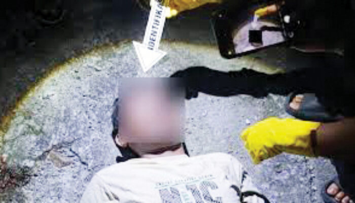 Buruh Harian Lepas Tewas Tertelungkup di Pinggir Jalan, Miliki Riawayat Penyakit, Keluarga Tolak Autopsi