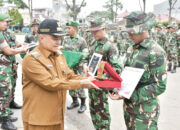 Tuntaskan Misi Kemanusiaan, Bupati Agam Lepas Satgas Zeni BKO Gulbencal