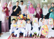 Proses Pemulihan Bencana, Senyum Anak TK Kembang Melati Terpancar Sambut Bantuan APE dari TP PKK Agam