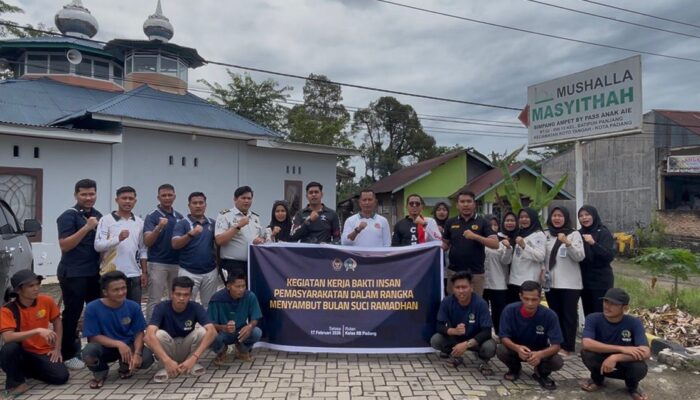 Sambut Bulan Suci Ramadhan, Rutan Kelas IIB Padang Gelar Kerja Bakti Insan Pemasyarakatan di Musala Masyithah